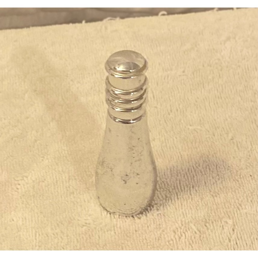 Vintage Silver Tone Metal Perfume Atomizer Refillable Travel Spray Bottle Vanity